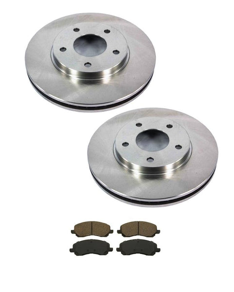 Se adapta a rotores de freno de disco delantero y pastillas de cerámica Mitsubishi Galant 2.4L 03-12.