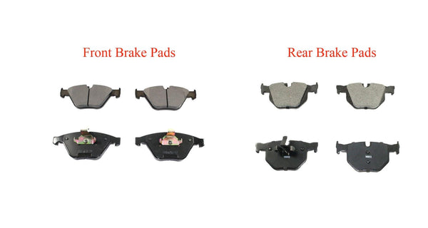 Front & Rear Brake Ceramic Pads Fits For 2009-2012 BMW 335I x drive