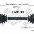 Nuevo eje de transmisión CV para Ford Escape Mazda Tribute 2001-09 delantero D