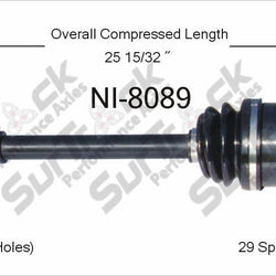 New CV Drive Axle Shaft Fits Nissan 240SX 1989-98 Rear D