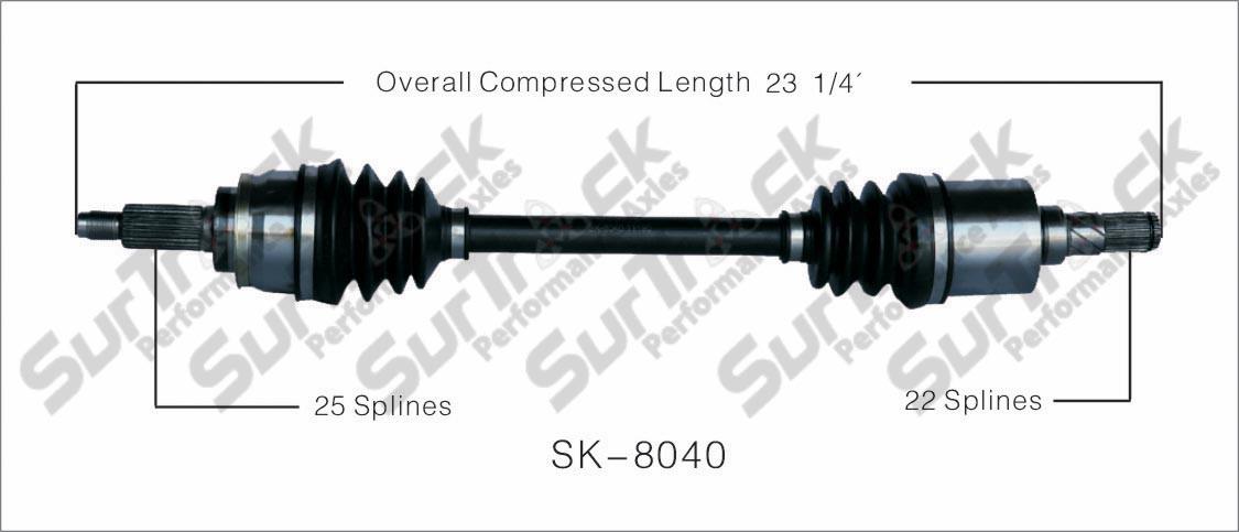 CV Drive Axle Shaft Fits Suzuki Swift 1988-94 Front D
