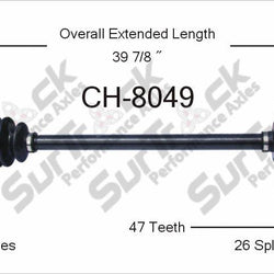 New CV Drive Axle Shaft Fits Chrysler, Dodge, Plymouth 1988-95 Front P