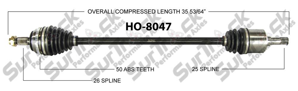New CV Drive Axle Shaft Fits Honda Civic , Del Sol 1992-00 Front D
