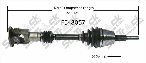 New CV Drive Axle Shaft Fits Ford Aerostar 1990-91 Front D/P