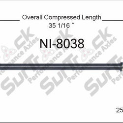 New CV Drive Axle Shaft Fits Nissan Pulsar, NX, Sentra 1986-90 Front P