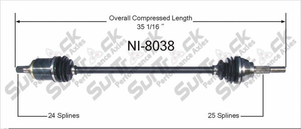 New CV Drive Axle Shaft Fits Nissan Pulsar, NX, Sentra 1986-90 Front P