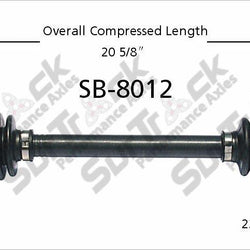 Rear Driver & Passenger CV Drive Axle Shaft Fits for Subaru Loyale, Xt 1987-94