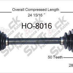 New CV Drive Axle Shaft Fits Acura CL 3.0 Honda Accord 1994-99 Front D