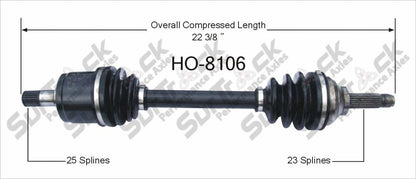 CV Drive Axle Shaft Fits Honda Civic 1980-83 1.3L 1.5L Front Pass Side Right