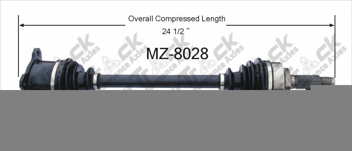 CV Drive Axle Shaft Fits Mazda RX-7 1986-92 Rear D/P