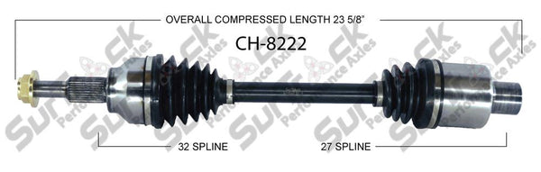 New CV Drive Axle Shaft Front Passanger Fits for Chrysler Pacifica 4.0L 2007-08