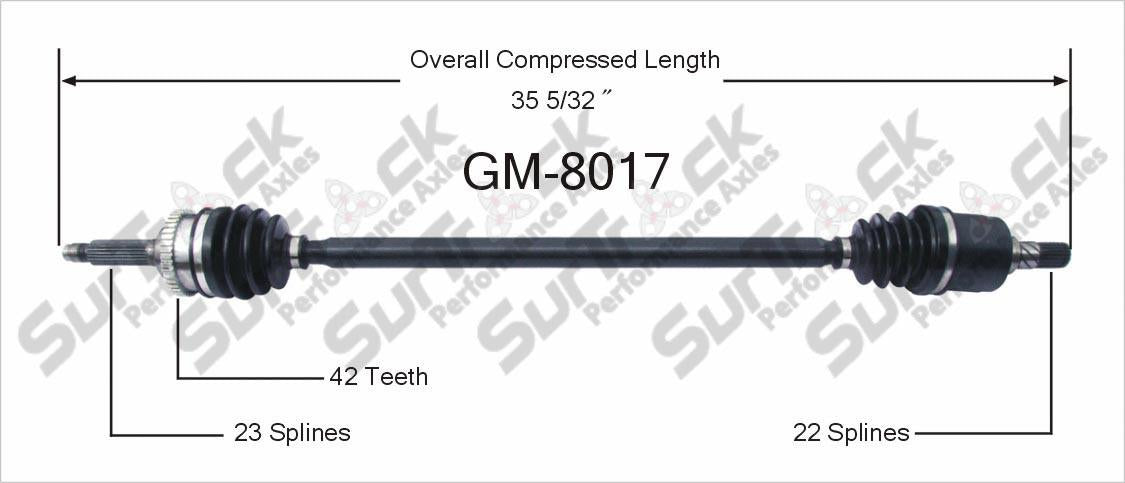 CV Drive Axle Shaft Fits Geo Metro Suzuki Swift 1995-01 Front P