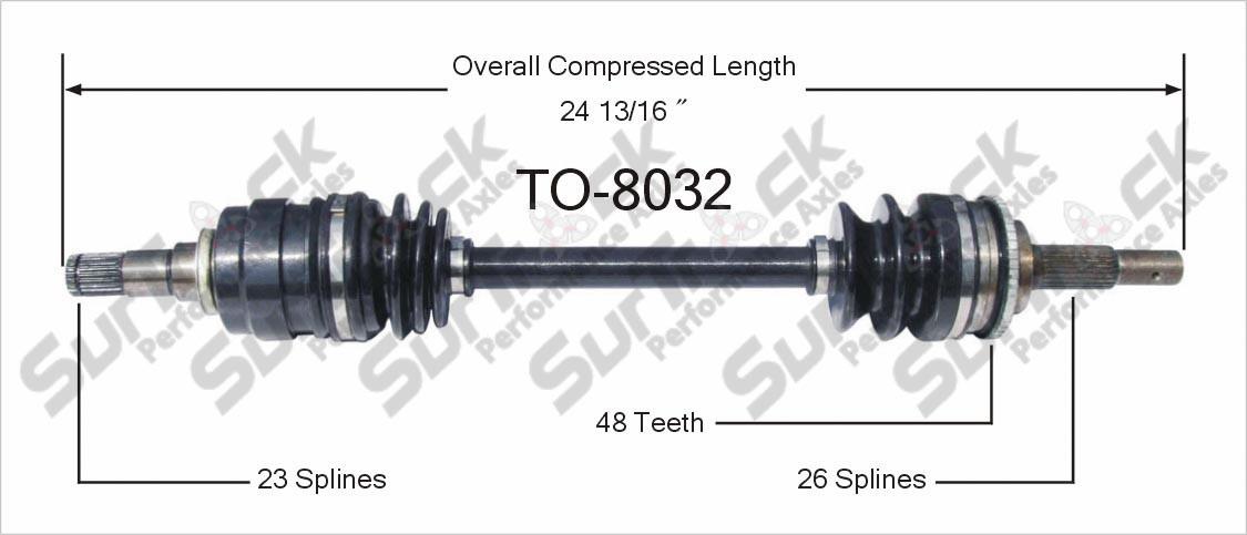 CV Drive Axle Shaft Fits Toyota Paseo, Tercel 1991-99 Front D