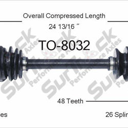 Nuevo eje de transmisión CV para Toyota Paseo, Tercel 1991-99 delantero D