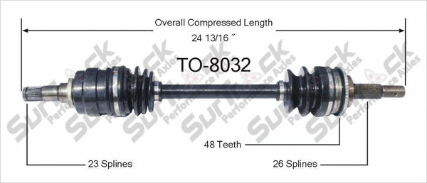 Nuevo eje de transmisión CV para Toyota Paseo, Tercel 1991-99 delantero D