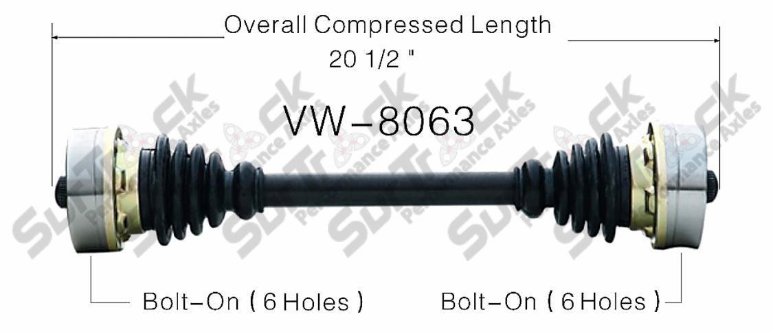 CV Drive Axle Shaft Fits Merkur Scorpio XR4Ti Vanagon 1983-92 Rear P