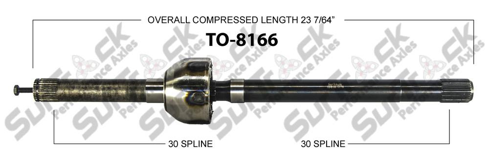 New CV Drive Axle Shaft Fits Toyota 4Runner Land Cruiser Pickup 1984-85 Front P