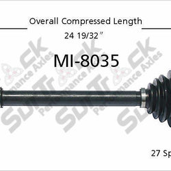 New CV Drive Axle Shaft Fits Dodge Stealth 3000GT Diamante 1991-99 Front D