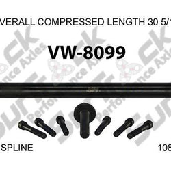 New CV Drive Axle Shaft Fits Volkswagon Jetta 1.8L 6 spd M/T 2004-05 Front p/s