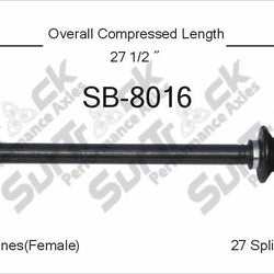 Nuevo eje de transmisión CV delantero para conductor y pasajero para Subaru SVX 1992-1997
