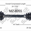 Nuevo eje de transmisión CV para Mazda MX-3, Protv©gv© 1992-98 delantero D