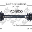 New CV Drive Axle Shaft Fits Mazda MX-3, ProtvÃ‚Â©gvÃ‚Â© 1992-98 Front D