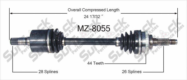 Nuevo eje de transmisión CV para Mazda MX-3, Protv©gv© 1992-98 delantero D