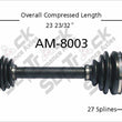 Nuevo eje de transmisión CV para Jeep Liberty 2002-06 delantero P
