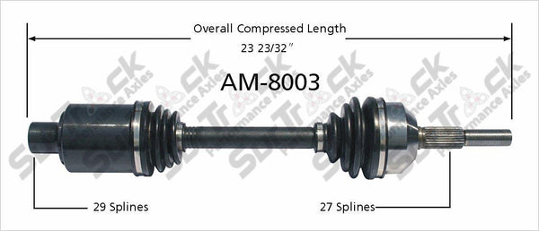 Nuevo eje de transmisión CV para Jeep Liberty 2002-06 delantero P