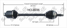 Nuevo eje de transmisión CV para Acura RL 96-04, TL 3.2 96-98 lado de transmisión delantera