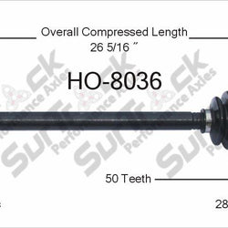 New CV Drive Axle Shaft Fits Acura RL 96-04, TL 3.2 96-98 Front Drive Side