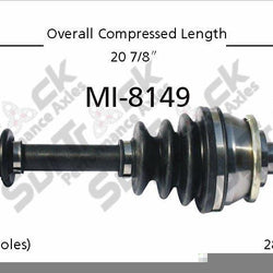 New CV Drive Axle Shaft Fits Mitsubishi Montero 1994-00 Front P