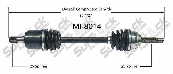 New CV Drive Axle Shaft Fits Colt Eagle Summit Mirage Champ Colt 83-94 Front P