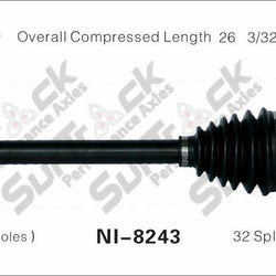 New CV Drive Axle Shaft Fits Nissan Pathfinder 2005-11 Rear D/P