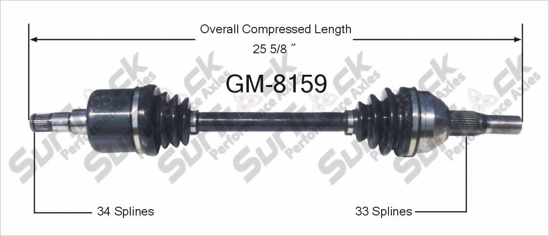 New CV Drive Axle Shaft Fits Uplander Montana Transport Relay 01-05 Front P