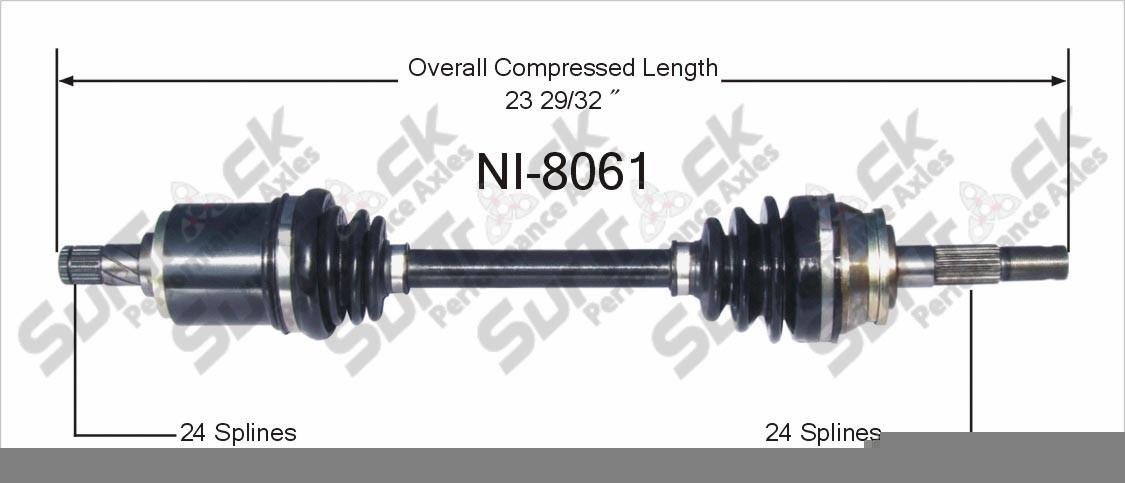 New CV Drive Axle Shaft Fits Nissan Pulsar, NX, Sentra 1982-86 Front D