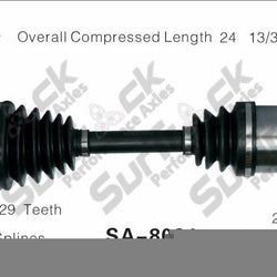 New CV Drive Axle Shaft Fits Saab 9-5 1999-2001 Front D/P