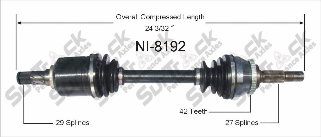 New CV Drive Axle Shaft Fits Nissan Sentra 2002-06 Front D