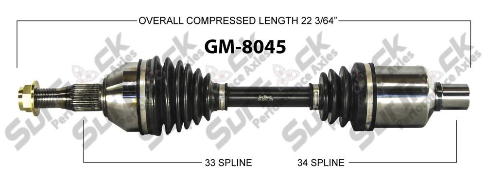 New CV Drive Axle Shaft Fits General Motors 1997-09 Front D