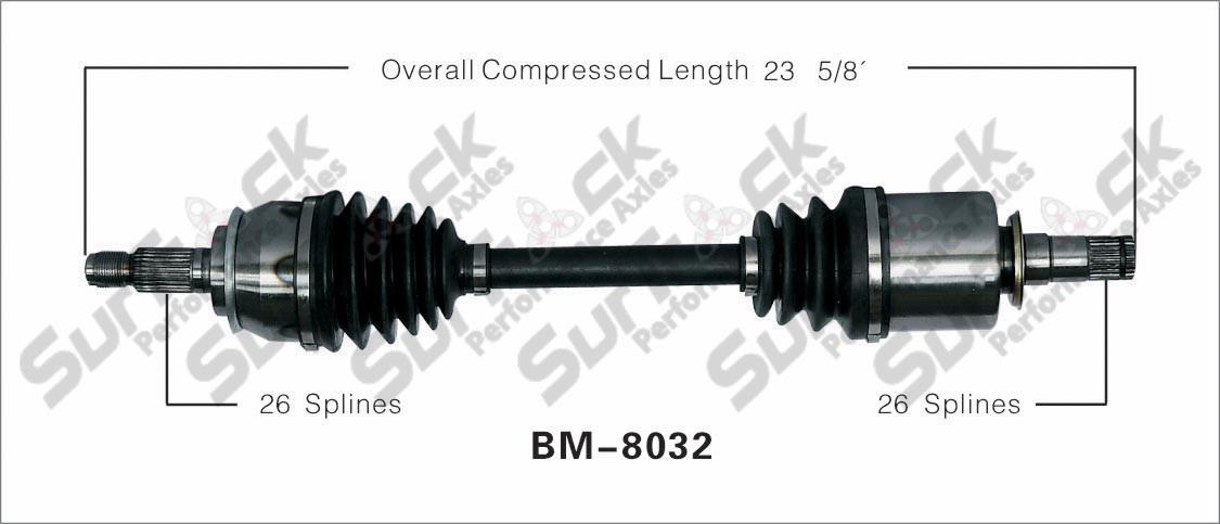 New CV Drive Axle Shaft Fits Mini Cooper A/T Supercharged 2005-08 Front D