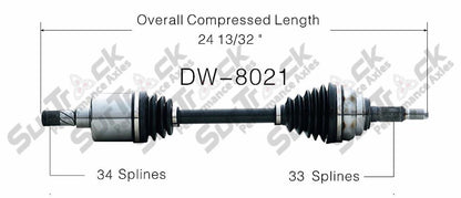New CV Drive Axle Shaft Fits Daewoo Leganza 1999-02 Front D