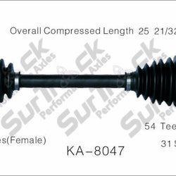 New CV Drive Axle Shaft Fits Hyundai Entourage Kia Sedona 2006-10 Front P