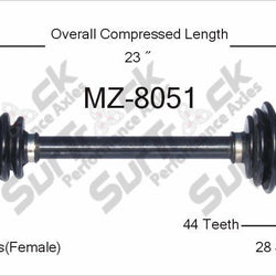 Nuevo eje de transmisión CV para Mazda Millenia 1995-02 delantero P