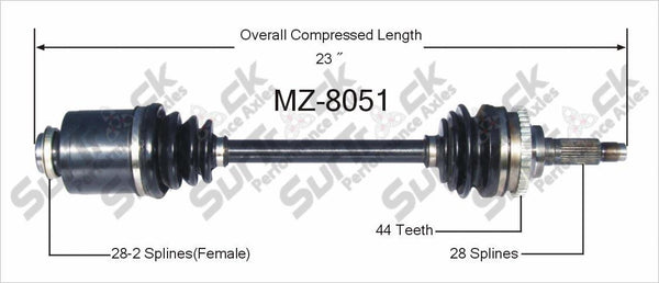 New CV Drive Axle Shaft Fits Mazda Millenia 1995-02 Front P