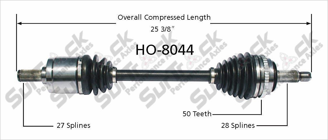 CV Drive Axle Shaft Fits Acura CL 3.0 Honda Accord 1994-99 Front P
