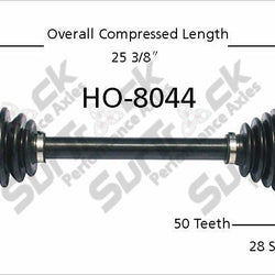 Nuevo eje de transmisión CV para Acura CL 3.0 Honda Accord 1994-99 delantero P