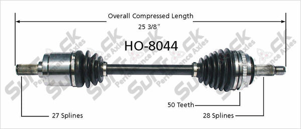 New CV Drive Axle Shaft Fits Acura CL 3.0 Honda Accord 1994-99 Front P