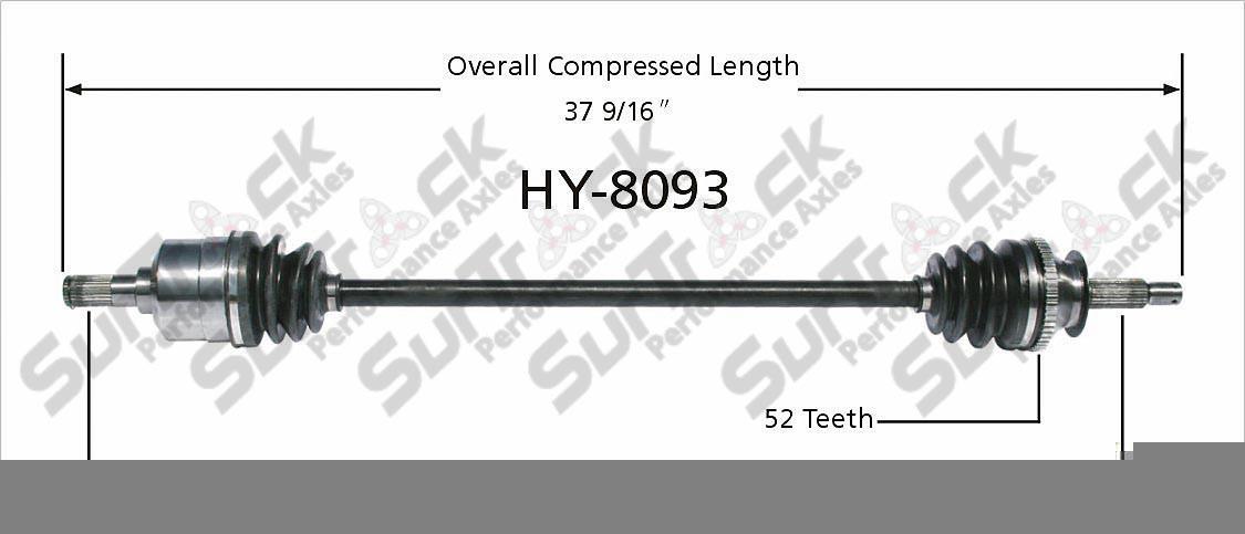 CV Drive Axle Shaft Fits Hyundai Santa Fe 2001-06 Front P