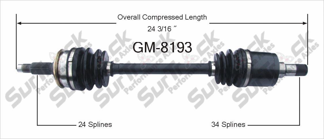 CV Drive Axle Shaft Fits Geo Spectrum Isuzu I-Mark (Turbo) 1987-89 Front D