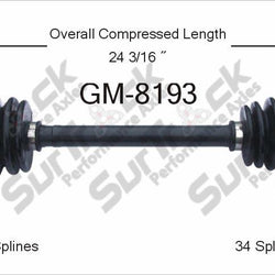 Nuevo eje de transmisión CV para Geo Spectrum Isuzu I-Mark (Turbo) 1987-89 delantero D